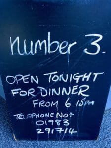 Number 3 Restaurant - Open Sign