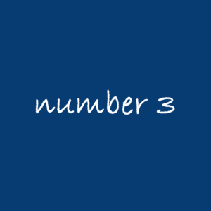 Number 3 Restaurant Logo Square